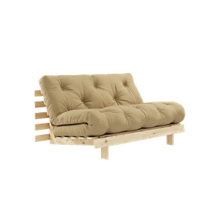 Karup Design Roots Sofa Rozkładana z Materacem 140x200 758 Pszenny Beżowy/ Sosna
