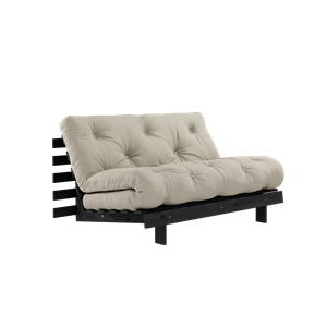 Karup Design Roots Sofa Rozkładana z Materacem 140x200 914 Len/ Czarny Sosna