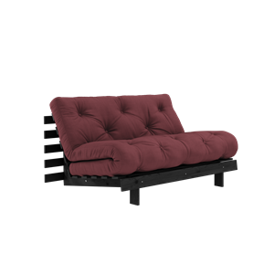 Sofa Rozkładana Karup Design Roots z Materacem Roots 140x200 Bordowy/czarny Lakier