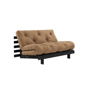 Karup Design Sofa Rozkładana Roots Z Materacem Roots 140x200 Mocca/Czarny Lakierowany