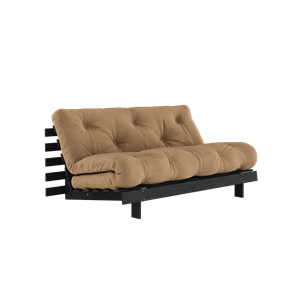 Karup Design Sofa Rozkładana Roots Z Materacem Roots 160x200 Mocca/Czarny Lakierowany