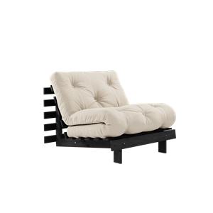 Karup Design Roots Sofa Rozkładana z Materacem 90x200 Czarna Nocna/ Beżowy