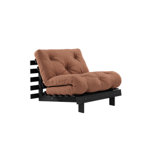 Karup Design Roots Sofa Rozkładana z Materacem 90x200 Czarna Nocna/gliniasty Brąz