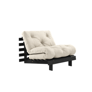 Karup Design Roots Sofa Rozkładana z Materacem 90x200 Czarna Nocna/pościel