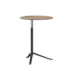 Stolik boczny Fritz Hansen Little Friend KS11 z regulacją Wysokość , dąb/ Aluminiowy malowane proszkowo