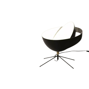 Lampa biurkowa Serge Mouille Saturnus w Czarny