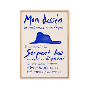 Niebieski Plakat Peléton Le Petit Prince 70x100