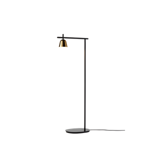 Parachilna Lighto P Lampa Stojąca Matow Czerń/ Złoty Połysk