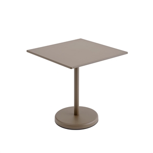 Stolik Kawowy Muuto Linear Steel Café Garden Table 73x70 cm Taupe