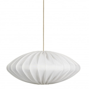 Abażur Watt & Veke Ellipse 80 Lniany Biały