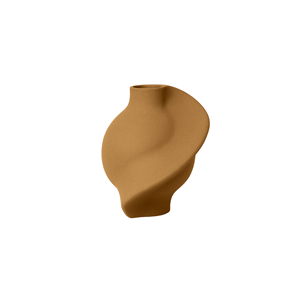 Wazon ceramiczny Louise Roe Pirout 01 w kolorze ochry szlifowanej