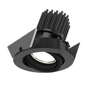 Lampa sufitowa wpuszczana Louis Poulsen LP 45, obrotowa, Ø7,5, 2700 K, kolor Dali Czarny