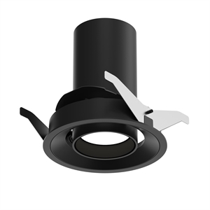 Lampa sufitowa wpuszczana Louis Poulsen LP 51 Trim 2700K z funkcją włączania/wyłączania, Czarny