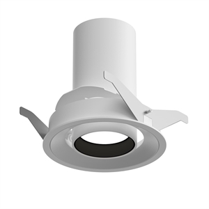Lampa sufitowa wpuszczana Louis Poulsen LP 51 Trim 2700K i włączona/wyłączona Biały