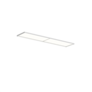 Lampa sufitowa Louis Poulsen LP Slim z dyfuzorem pryzmatycznym, wpuszczana, 3000K i Dali Biały
