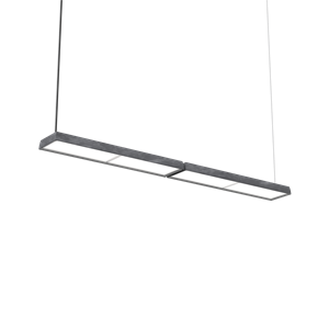 Louis Poulsen LP Slim Lampa Wisząca Double 3000K & Dali Dark Raw Aluminiowy