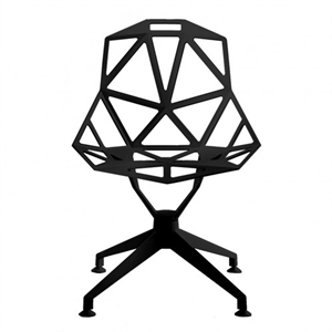 Krzesło do Jadalni Magis One 4-gwiazdkowe, Czarny