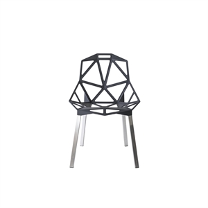 Magis Chair One Krzesło do Jadalni z 4 Nogami, Anodowane/ Szary Antracyt