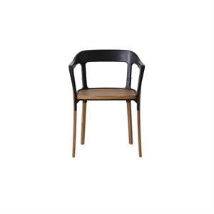 Krzesło do Jadalni Magis Steelwood Orzech Włoski/ Czarny