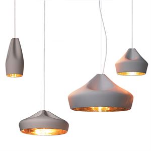 Marset Pleat Box Lampa Wiszaca Szara i Zlota