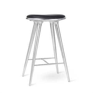 Hoker barowy Mater High Stool z recyklingowanego Aluminiowy , 74 cm