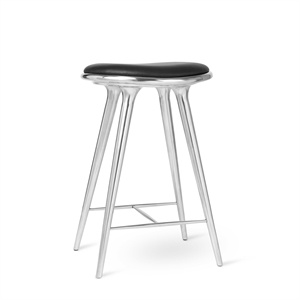 Hoker barowy Mater High Stool z recyklingowanego Aluminiowy 69 cm