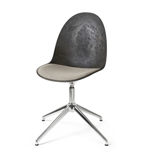Obrotowe Krzesło do Jadalni Mater Eternity Aluminiowy M. Siedzisko Tapicerowane 218 Beżowy