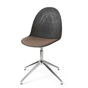 Obrotowe Krzesło do Jadalni Mater Eternity Aluminiowy M. Siedzisko Tapicerowane 378 Rdzy