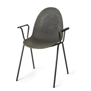 Krzesło do Jadalni Mater Eternity z Podłokietnikami Odpady Kawowe Ciemne