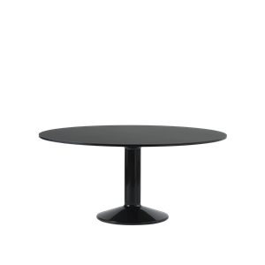 Stół do Jadalni Muuto Ø160 Czarny Linoleum
