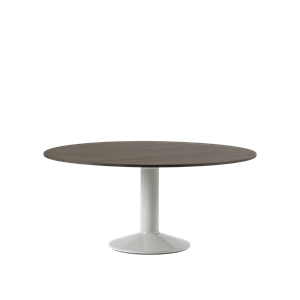 Stół do Jadalni Muuto Ø160 Ciemny Olejowany Dąb/ Szary