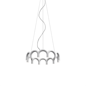 Wisiorek Oblure Arch Circle 98 w Lampa Wisząca Biały