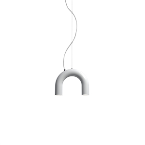 Pojedyncza Lampa Wisząca Oblure Arch w Biały