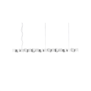 Biały Oblure Blockchain 17 Lampa Wisząca