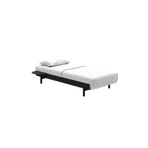 Łóżko MOEBE Rama Łóżka 90 cm Czarny
