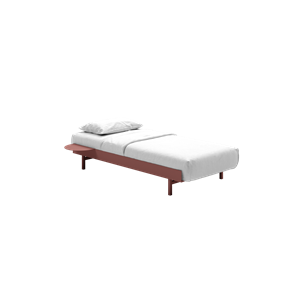 Łóżko MOEBE Rama Łóżka 90 cm Brudny Róż