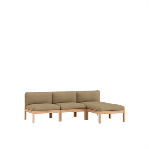 MOEBE Modułowa Sofa 3-osobowa Z Chaiselong Autum 221