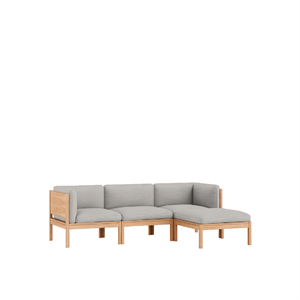 MOEBE Modułowa Sofa 3-osobowa Z Bokami i Szezlongiem Autum 101