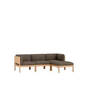 MOEBE Modułowa Sofa 3-osobowa Z Bokami i Szezlongiem Autum 361