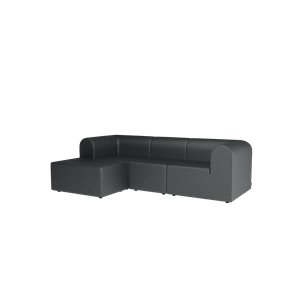 Sofa Montana Paradigm 3-osobowa z pufem, lewa H166-Hallingdal166