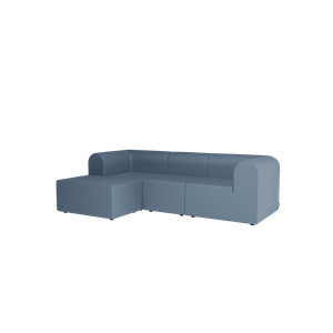 Sofa Montana Paradigm 3-osobowa z pufem po lewej stronie HE0732-Hero732
