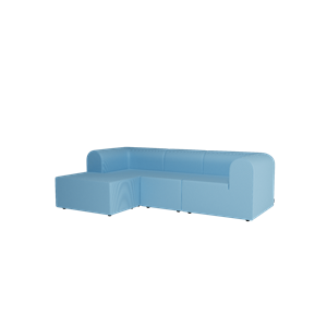 Sofa Montana Paradigm 3-osobowa z pufem po lewej stronie N66266-Nobel66266