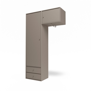 Szafa Montana Selection Attire II z drążkiem na ubrania 141-Truffle