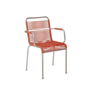 Krzesło do Jadalni Fiam Mya Spaghetti z Podłokietnikiem w Pomarańczowy