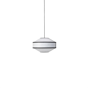 Lampa Wisząca New Works Kite 1B Ø55 Biały/ Czarny