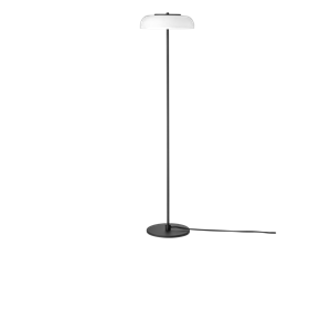 Lampa Stojąca Nuura Blossi w Czarny/ Opalizująca Biel