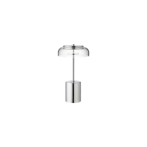 Nuura Blossi Lampa Przenośna Mini Chrom/ Przezroczysty