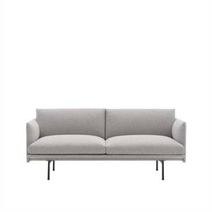Sofa 2-osobowa Muuto Outline Clay 12/ Czarny