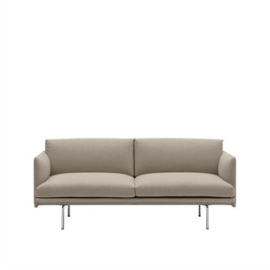 Sofa 2-osobowa Muuto Outline Ecriture 240/ Aluminiowy