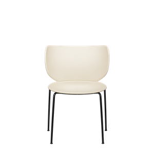 Zestaw 2 Krzeseł do Jadalni Moooi Hana, bez Tapicerki, w Kolorze Ostrygowym Białym/ Czarny , z Możliwością Układania w Stosy